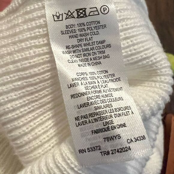 NWOT French Connection Caballo Floral-Lace Sleeve Sweater - Picture 8 of 9